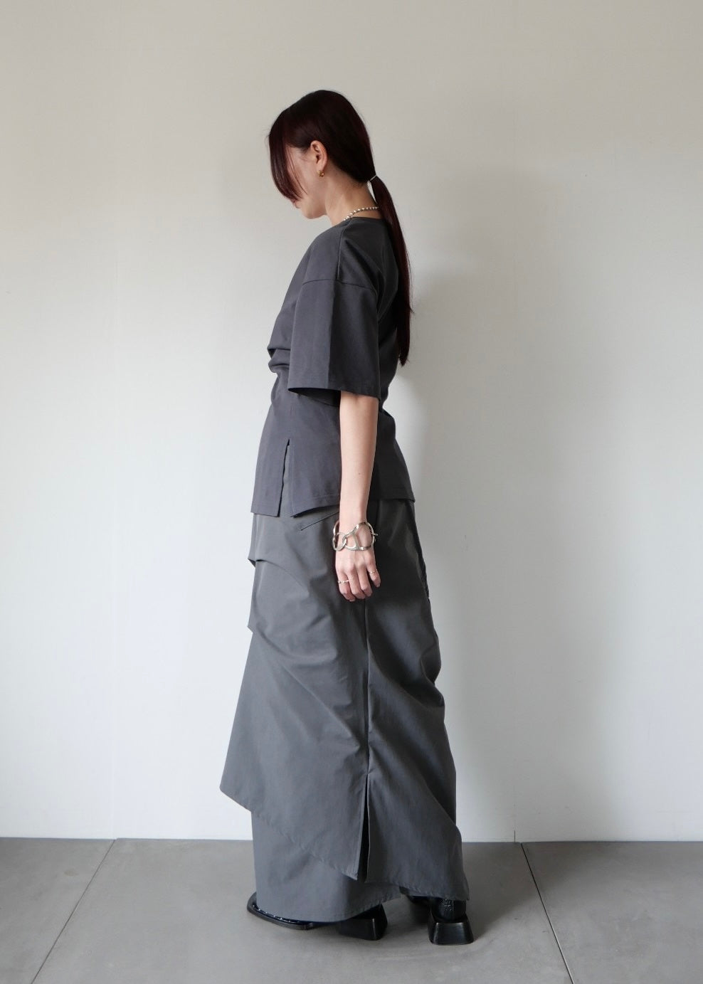 ウエストタックTシャツ