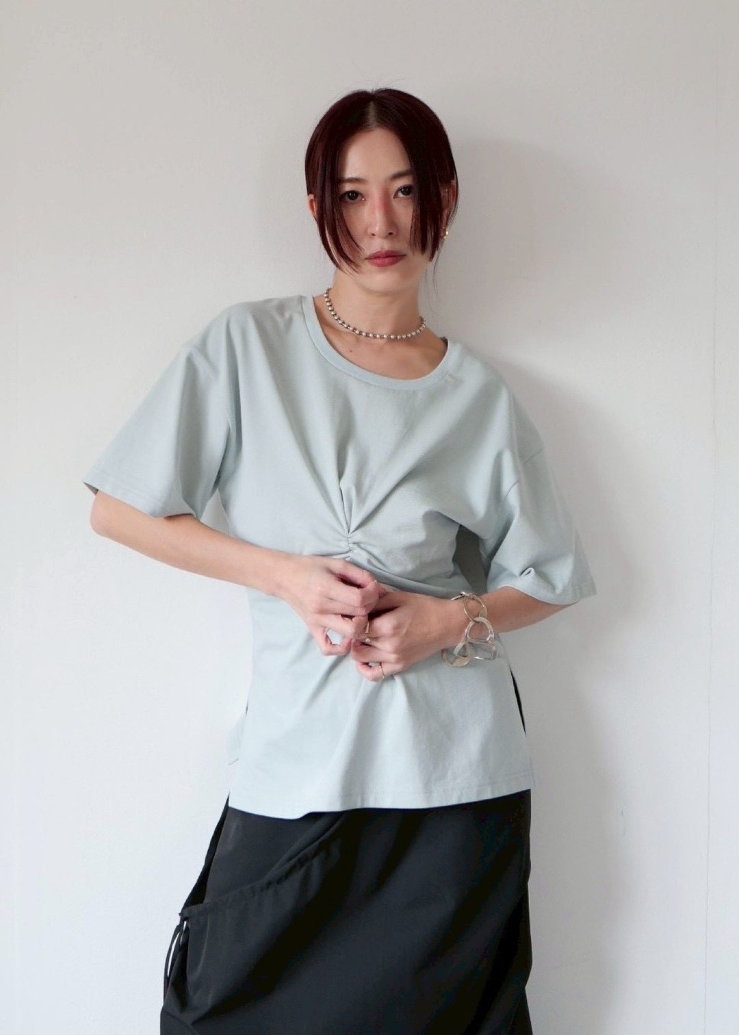 ウエストタックTシャツ