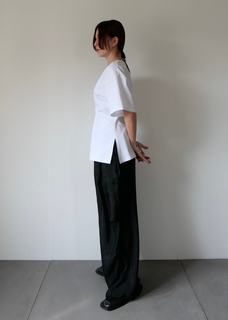 ウエストタックTシャツ