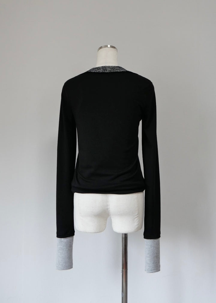 ミックスレイヤードトップス