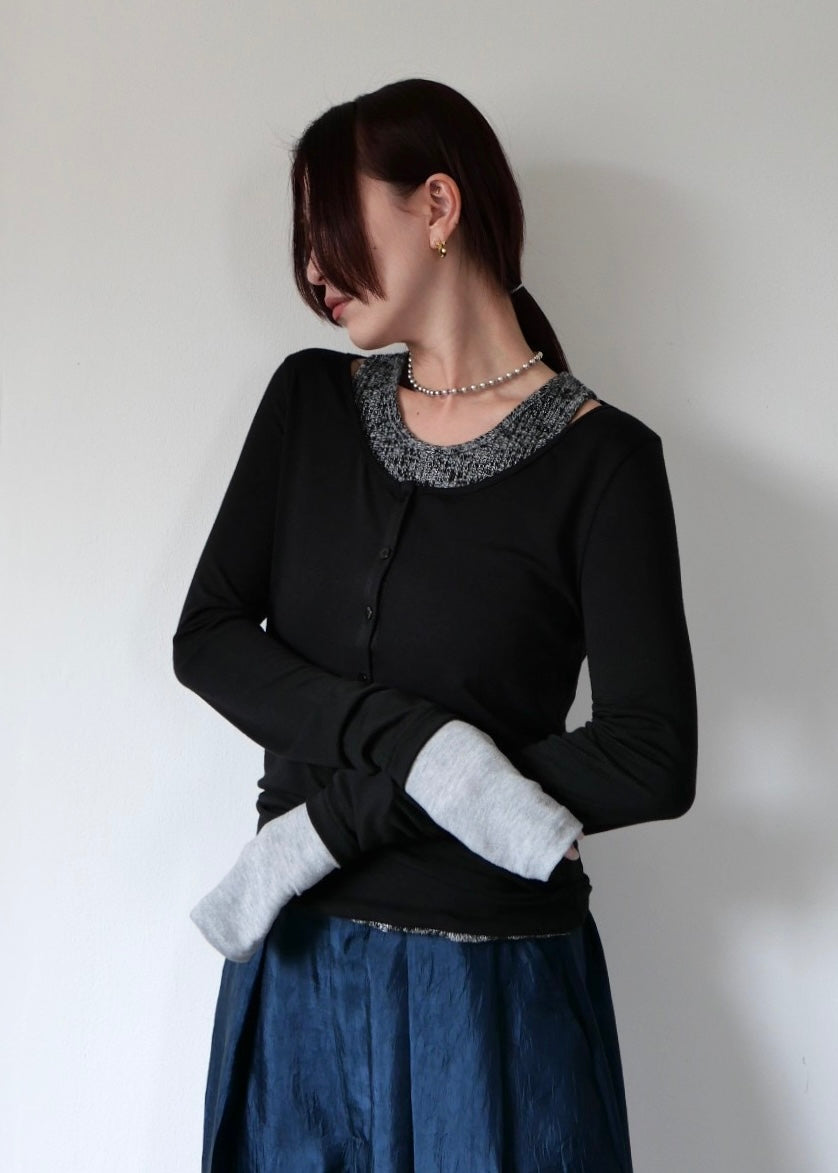 ミックスレイヤードトップス