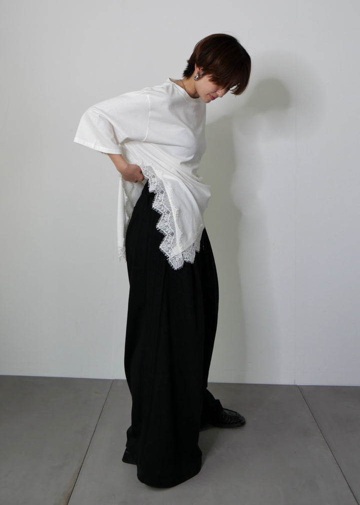 タックストライプスウェットパンツ