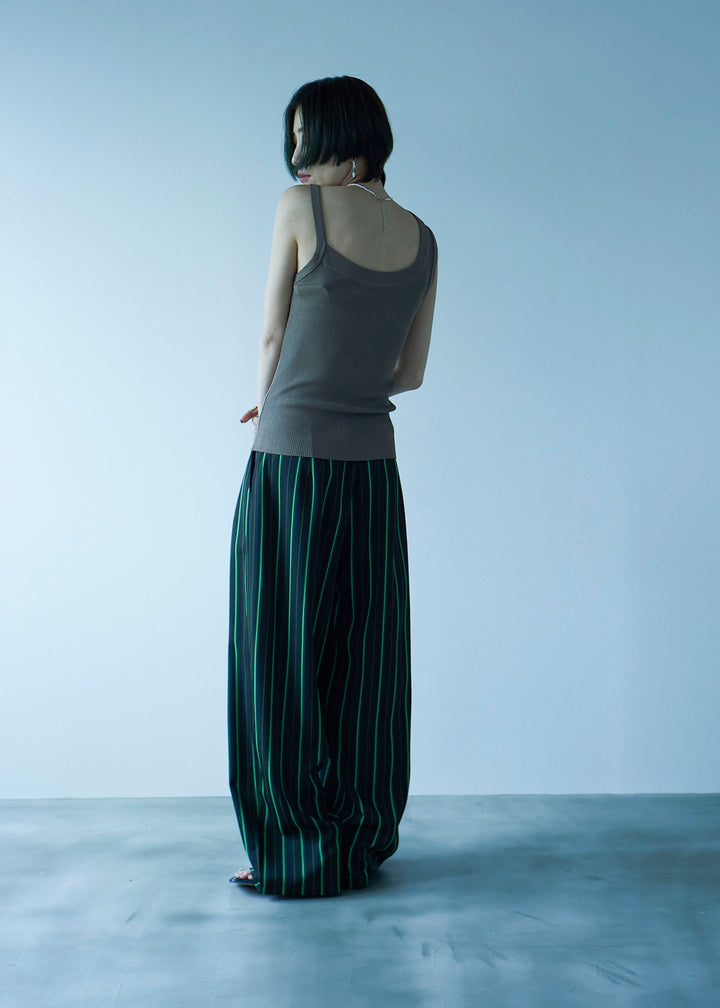 アシンメトリーニットタンクトップ